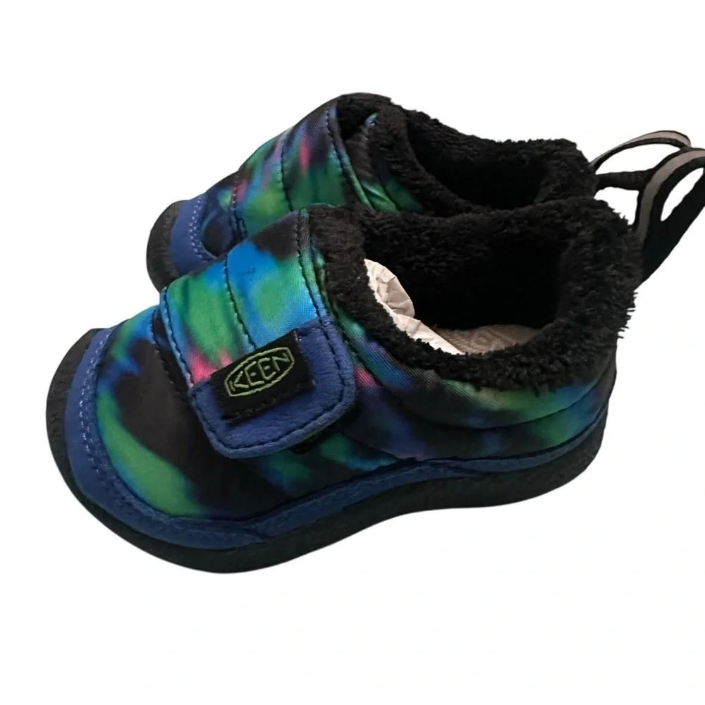 Keen Kids' Tie-Dye Blue Slip-On Slippers